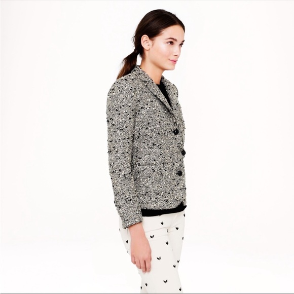 J Crew Collection Metallic Tweed Jacket - Picture 2 of 8